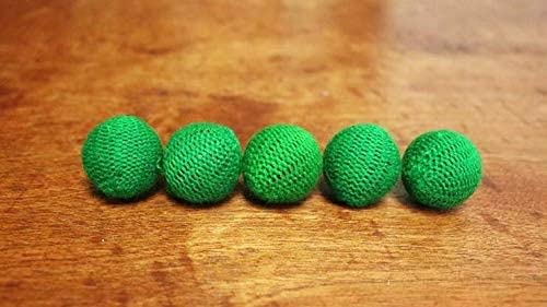 Crochet 5 Ball Combo Set (1"/Green) by Mr. Magic - Trick
