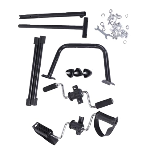 Dilwe Bicicleta de Fitness, Bicicleta de Ejercicio con Pedal de Brazos y Piernas Ajustables, Máquina de Fisioterapia para Interiores para Personas Mayores