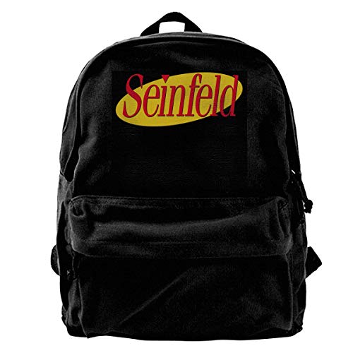 Fashion Casual Canvas Bookbag Seinfeld Unisex Backpack  Drawstring Shoulder   Pocket