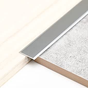 M-D PRO - Barre biseautée en aluminium commerciale argent martelé 2