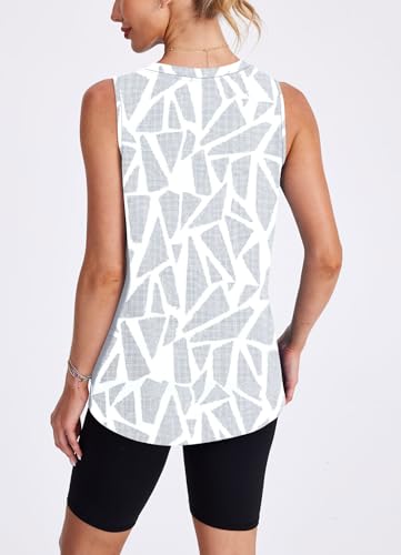Image of Womens Workout Tank Tops Lightweight Sleeveless Shirts for Women Loose Fit Tops for Athletic Running Tennis Yoga