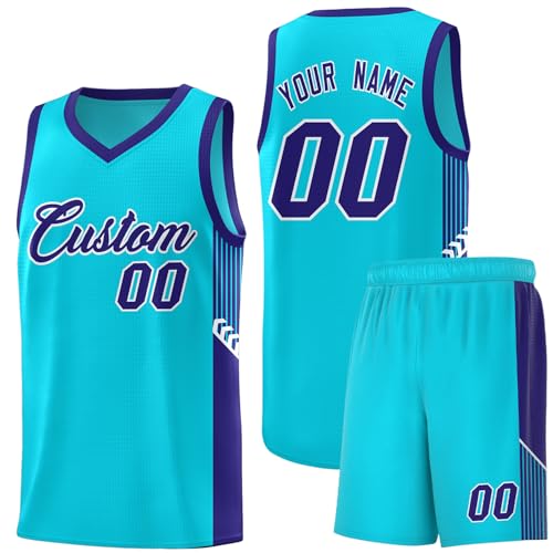 Personalized Basketball Team Jersey Suit Custom Sports Uniform with Shorts Printed Name & Number for Men Women Youth