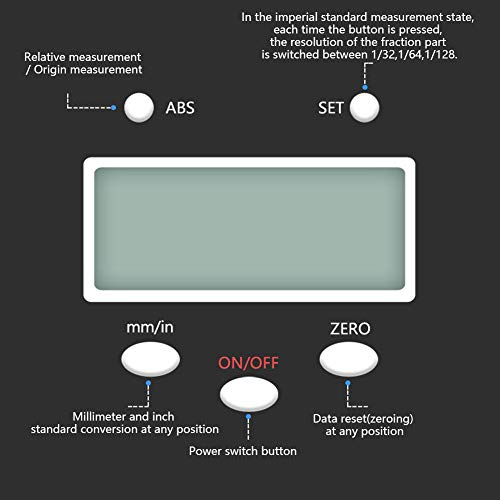 0-150mm Bilancia lineare digitale Kit Kit di