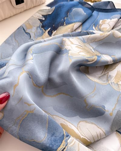 Headscarf Large Square Scarf 35" Fashion Scarves Silk Feeling Hair Wrapping Scarfs Hairscarf BA164