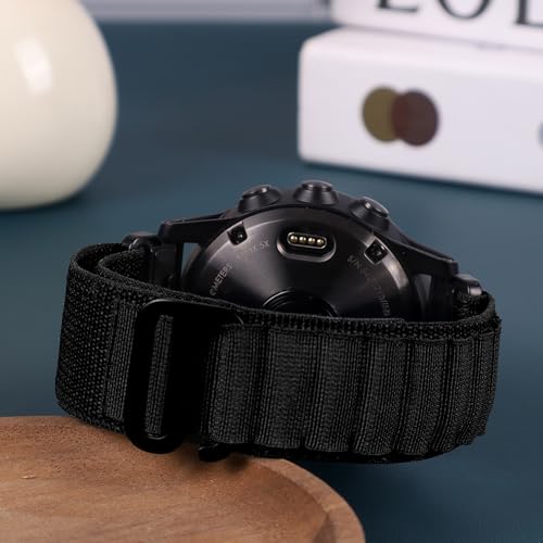 Image of Premium Nylon Strap 22mm for Garmin Forerunner 945, Fenix 5, 6, 7 Smartwatch - Alpine Loop