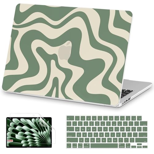 Protection MacBook Air 15 coque rigide A2941 A3114 avec film écran pour ordinateur portable
