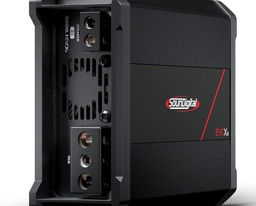 Soundigital 3000.1 EVOX2 Monoblock 2 Ohm 3000 Watt RMS Amplifier (Renewed)