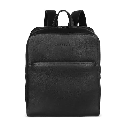 Sac bandoulière en cuir véritable noir bugatti haut de gamme