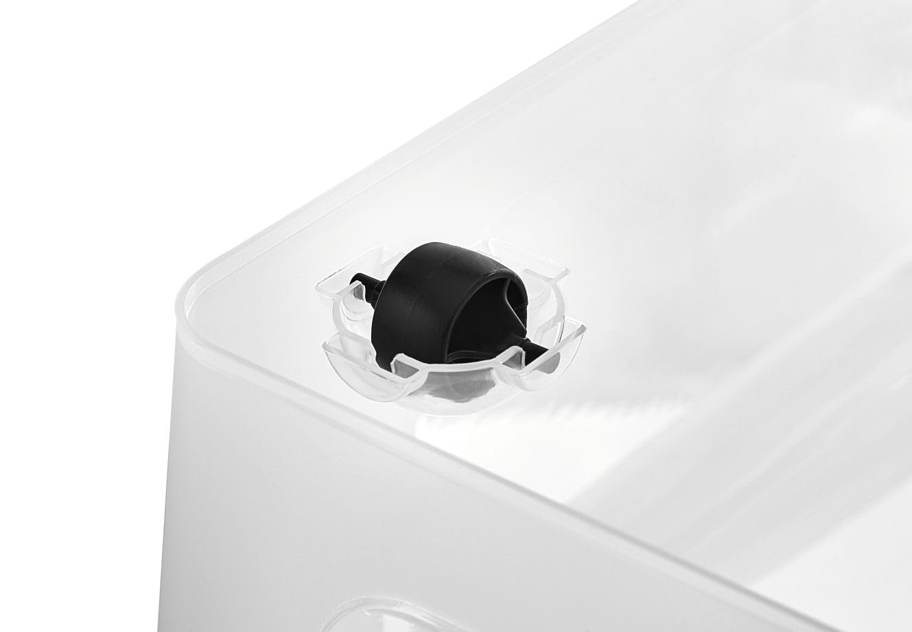 Gardissimo Aufbewahrungsbox Clip 4er Set 80 Liter transparent | Mit Deckel und Rollen, Kunststoff Stapelboxen, Clip-Verschluss, MADE IN Europe, BPA-frei