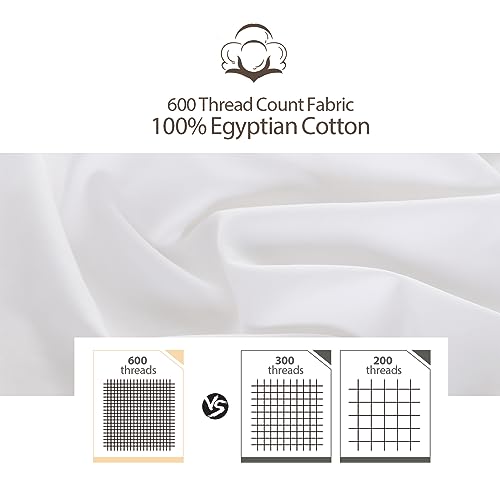 Image of 100% Cotton Toddler Pillow Protectors with Invisible Zipper, 600 Thread Count Sateen Wave Soft Breathable Hypoallergenic Nursery Pillowcases for Kids, 13x18 Inches, Set of 2