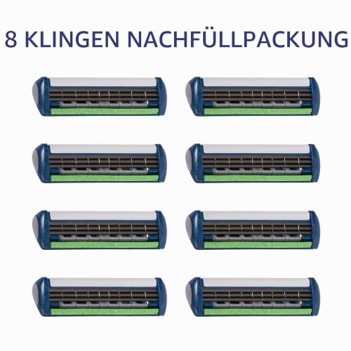 Wilkinson Sword Protector 3 Rasierklingen für Herren Rasierer, 8 Stück (2er Pack) – Ansicht 2