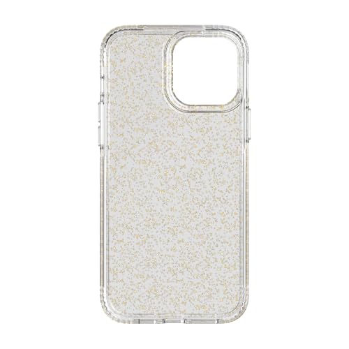 Coque iPhone 13 Pro Max tech21 Evo Sparkle à paillettes dorées protection 3,6m