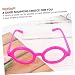 Imagen de FOYTOKI Juguetes para niños 10 piezas gafas de montaje para niños bisel redondo bisel juguete falso bisel disfraz de pvc ropa pequeña