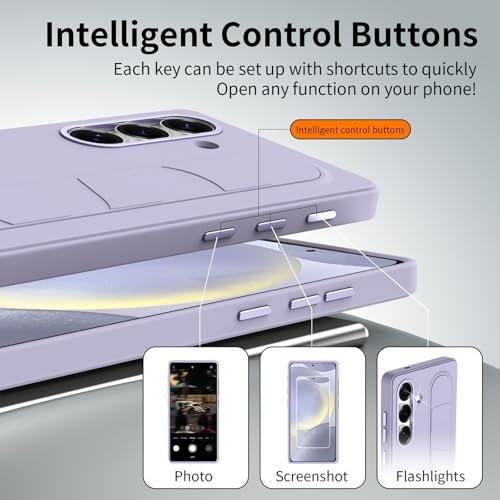 Image of for Samsung Galaxy S24 Plus 5G with Smart Button, Standing Grip Phone Case with Kickstand, for Samsung S24 Plus 5G Case Smart Button Cover | Hand Strap | Soft Touch | Stand Grip | Smart Butto