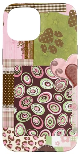 Aesthetic Y2K Vintage Nostalgia 2000s Circle Pattern Case for iPhone 15