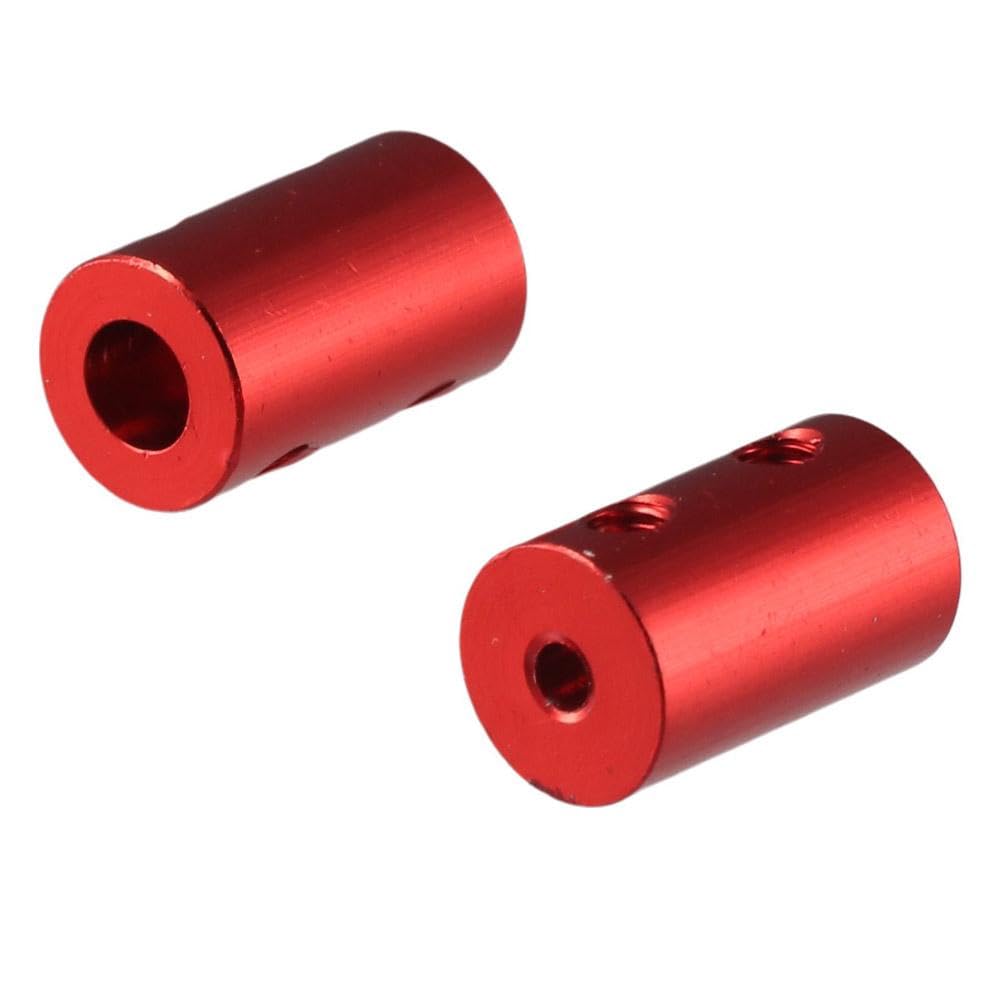 HOBBYIN 2pcs 3mm to 6mm Bore Rigid Coupling Set,Screw Shaft Stepper Motor,Shaft Coupler Connector for RC Airplane Boat,Motor Accessories