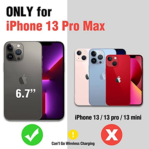 Nillkin Case For Iphone 13 Pro Max Case, [Built In Kickstand&Camera Protector] Shockproof Hard Pc&Bumper Hybrid Cover Phone Case For Phone 13 Pro Max 6.7'' Black #TOP1