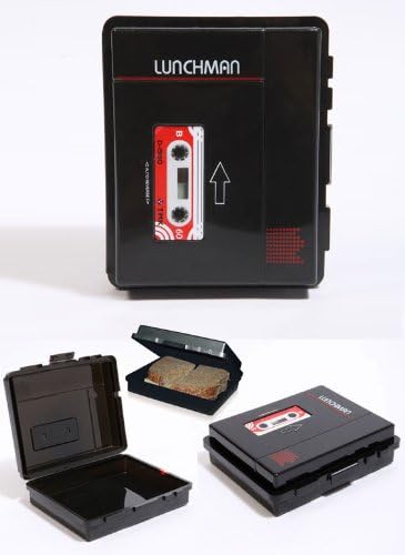 Lunch-man Retro Music Sandwich Lunch Box - Vintage Casette Tape Look