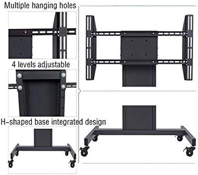 Soporte móvil para TV, altura ajustable, con ruedas miniatura 6