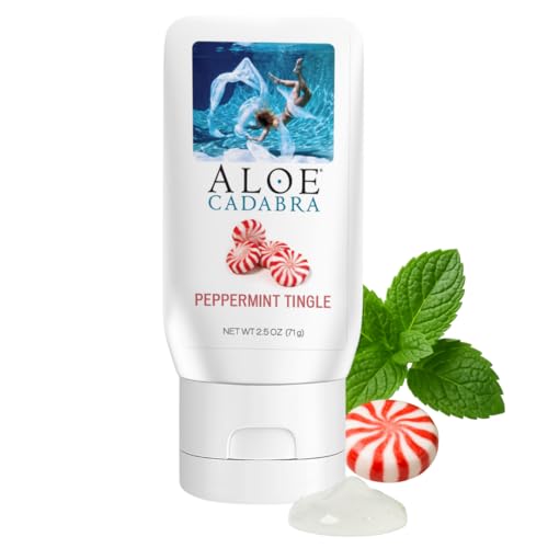 Aloe Cadabra Vaginal Moisturizer, Fresh Mint Scent , pH-Balanced, Water-Based &amp; 95% Aloe Vera, Reduce Dryness, Discomfort, Versatile Uses (2.5 Fl Oz, 1 Pack)