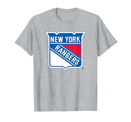 New York Rangers Icon Gray Officially Licensed T-Shirt