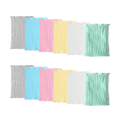 Image of Zulaniu 12PC Baby Belly Button Band Cotton Gtube Covers Belly Protector Wraps Bellies Umbilical Hernias Truss Belt for Baby Toddler Boys Girls (10 Inch Double Layer)