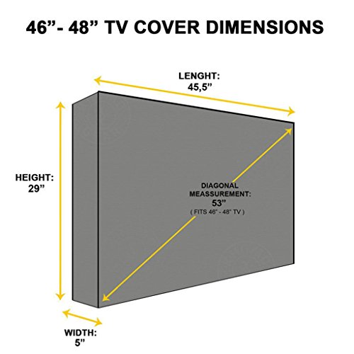 Ronyme Capa Protetora Externa à Prova D'água para TV LCD LED 46