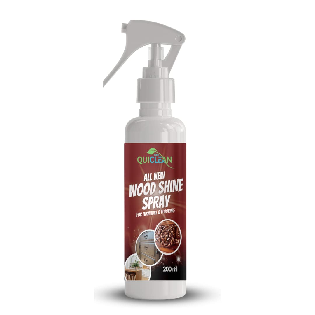 Elem Quiclean Wood Shine Spray | Natural and Herbal Wood Shine and Polish Spray for Furniture, Doors, Windows | For Home and Office Use | Alternative to Wood Polish and Wax (200 ml) (B0994T87KS) Amazon Price History, Amazon Price Tracker