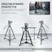 NEEWER Photography Tripod Dolly, Quick Lock Release Camera Dolly with 2