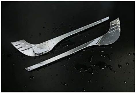 2Pcs ABS Chrome Car Front Fog Light Fog Light Eyebrow Trim Decorate Cover for Mazda CX5 CX-5 2017 2018 2019 2020 2021