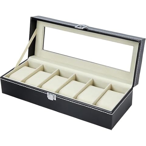 Boîte à Montres Ohuhu 6 Emplacements Cover