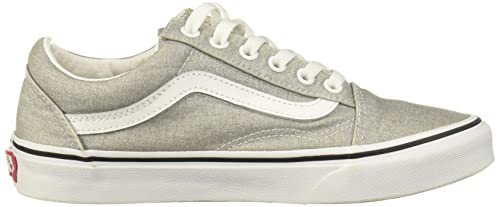 Vans Vans Mens Old Skool Silver/True White Vn0A4U3Bx1K Size - 5.5