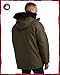 CANADA WEATHER GEAR Men's Parka - Heavyweight Ripstop Insulated ThermaFoil Lined Puffer Winter Jacket for Men (M-XXL), Size Large, Olive