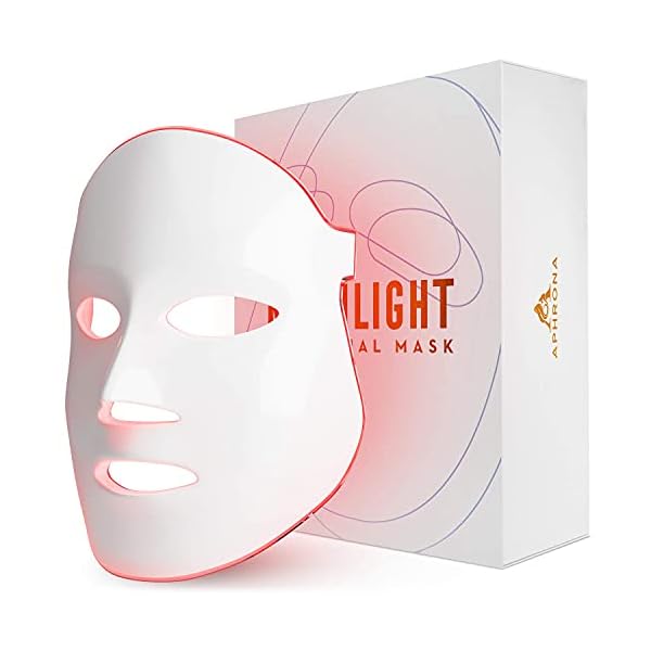 FDA-clearedAphrona-LED-Facial-Skin-Care-Mask-Blue-Red-Light-Treatment-Photon-Mask-white Aphrona FDA cleared LED Facial Skin Care Mask MOONLIGHT PRO 7 Color Treatment Photon Mask (White)