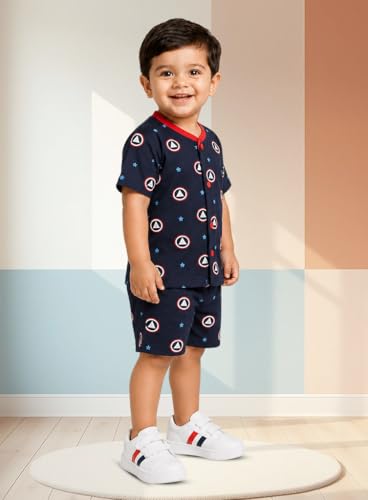 Image of 3BROS Baby Boys & Baby Girls Cotton Hosiery Clothing Set Half Sleeves T-shirt with Matching Pants (DB20HS6027 Parent)