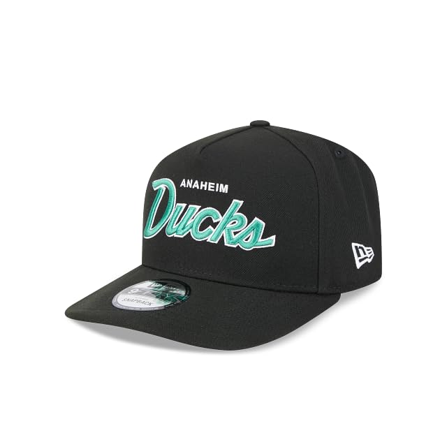 Anaheim Ducks Scripted Team Logo SP Black 9Fifty A-Frame Snapback