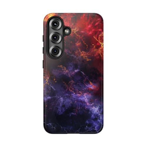 Coque Samsung S25 rigide rouge brillante - Idéale pour le quotidien en ville