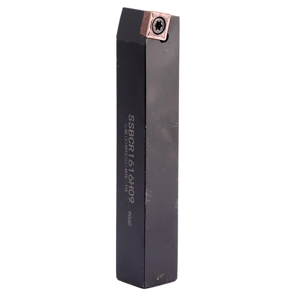 1 pezzo SSBCR2525M12 SSBCR1212H09 SSBCR2020K09 SSBCR1616H09 porta utensili per tornitura in metallo indicizzabile barra mandrino strumento di tornitura esterno CNC (SSBCR1616H09) (SSBCR1616H09) 9)