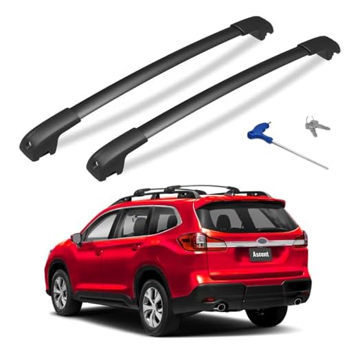 How much can you fit in subaru ascent luggages Lockable Roof Rack Cross Bars for Subaru
