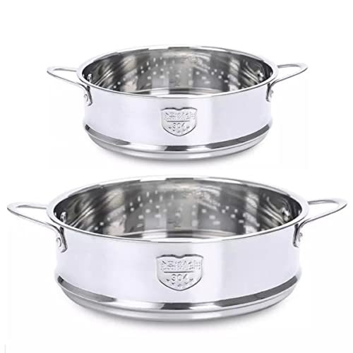 2 Pcs Cesta de Vapor Inoxidable,WideSmart 18cm e 20cm Inserto de Vaporizador de Acero Inoxidable,Accesorios Vapor Acero Inoxidable,Vaporera Multiusos,para Cocinar la Cesta Vaporera de Verduras Cover