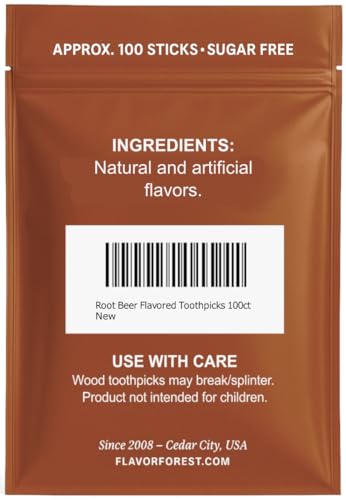 Root Beer Flavored Toothpicks 100ct - Thumbnail 3