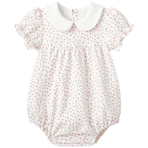 Image of pureborn Baby Girls Boys Bodysuit Super Soft Cotton Romper 0-24 Months
