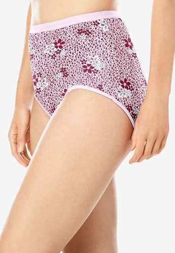 Comfort Choice Plus Size Full Coverage Stretch Cotton Brief 5-Pack3