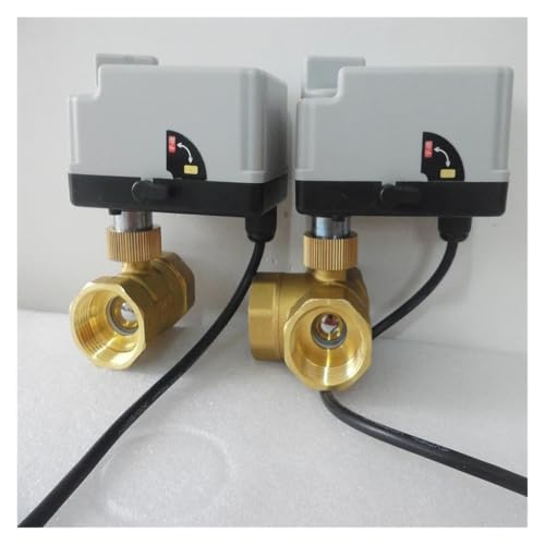 Válvula de bola motorizada de 3 vías DN15 DC12V/24V para actuadores eléctricos 6