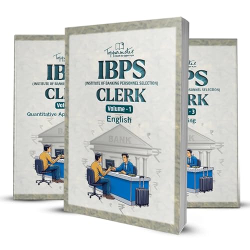 IBPS Clerk Exams Preparation Notes Study Material, English Medium...