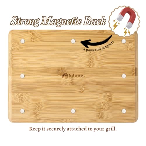 Tabla de cortar rectangular de bambú magnética miniatura 3