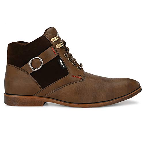 Image of Vellinto Mens Plyutherene Leather Sporty Casual with Strong Grip Boots Shoes for Man