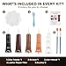 Kenbry Brown Leather Repair Kit for Furniture,Vinyl Leather Car Seat Repair Kit for Car Interior,Couch,Sofa,Jacket,Restores Scratch, Tears, Burn Hole for Bonded, Pleather