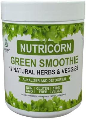 Green Smoothie - A Power Pack Nutritional Drink with 17 Natural Herbs & Veggies.