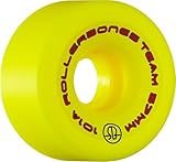 Powell-Bones Team Quad Artistic Roller Skate Wheels 57mm x 101A Hardness Yellow